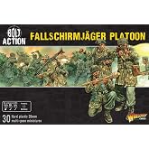 Warlord Games German Fallschirmjager Airborne Paratroopers - 28mm Scale Plastic Miniatures for Bolt Action Highly Detailed World War 2 Miniatures for Table-top Wargaming