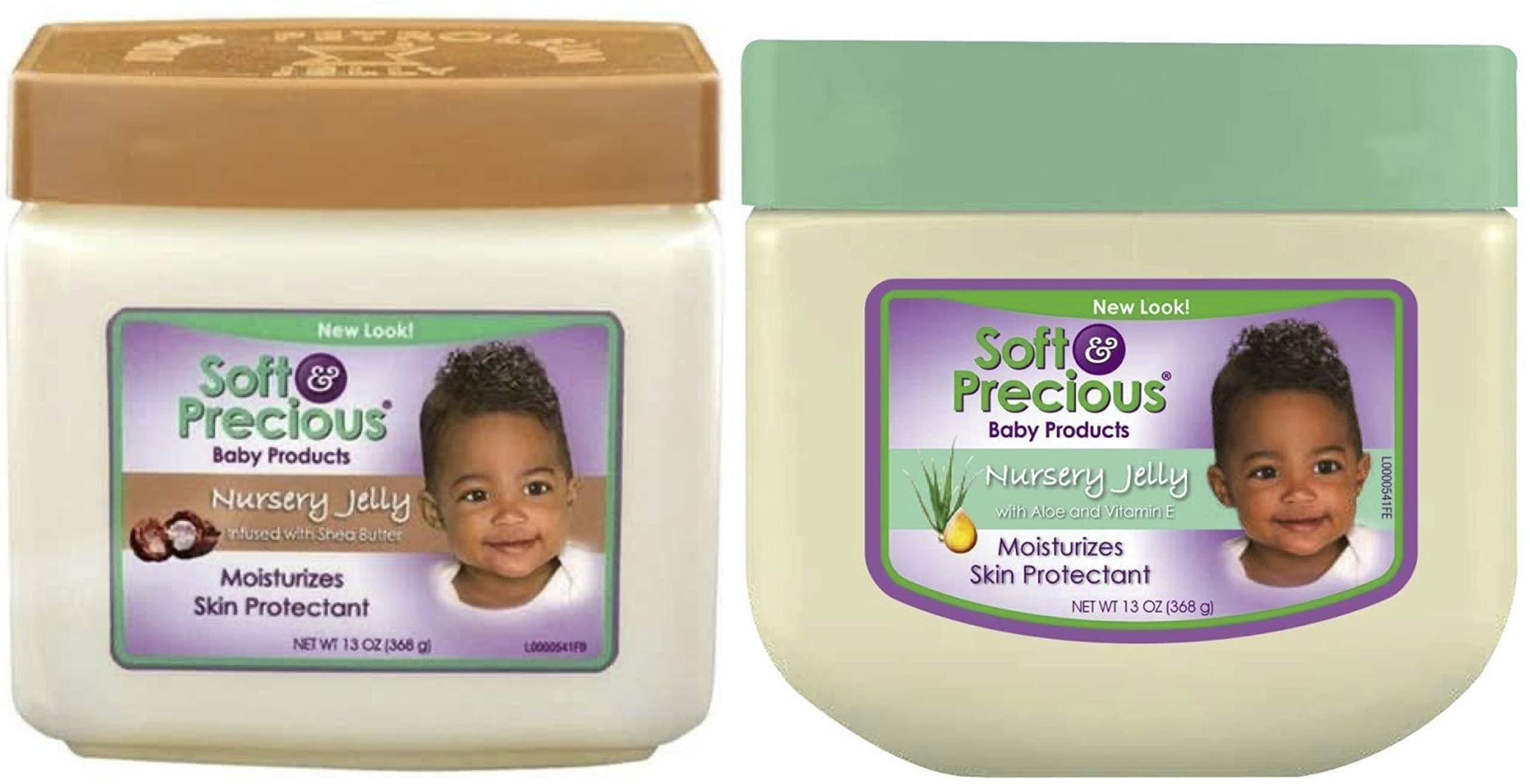 Soft & Precious Nursery Jelly Infused with Shea Butter & Nursery Jelly with Aloe & Vitamin E (Set of 2)