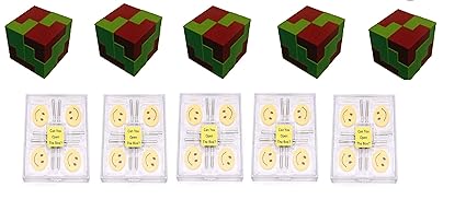 Virgo Toys I Qube Puzzle & Brain Lock (Combo) - Pack of 5