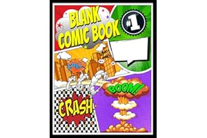 Blank Comic Book Volume 1: Create your own fun comic or manga stories, 20 different templates, 6 - 8 panels, for kids, teens and young adults (Creative Streak Series)
