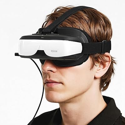 VISIONhmd Bigeyes H3 Personal Mobile Movie Cinema,HDMI Input,Built in Battery,Connect to Various Multimedia Signal Source Devices. Video Display Glasses,Headset, Goggles,Monitor,HMD
