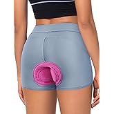 BERGRISAR Women's Cycling Underwear 4D Padded Bike Shorts Biking Bicycle Undershorts Mountain Bike Undershorts