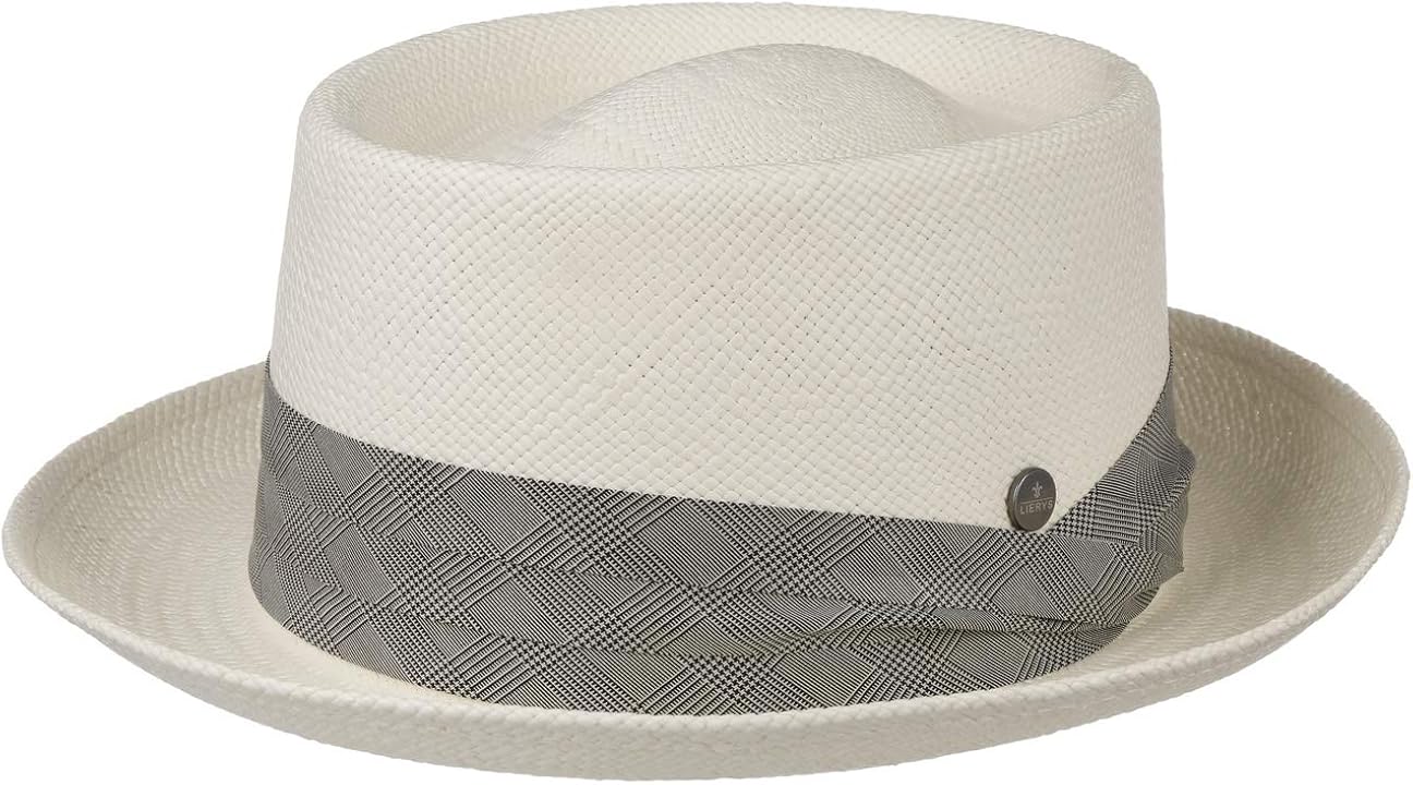 LIERYS Cappello Pork Pie Uomo A Quadri – Made In Italy, In Lana Con Fodera, Autunno/Inverno - 5