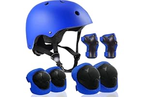 ZLEIOUY Adjustable Helmet for Ages 3-16 Kids Toddler Boys Girls Youth,Protective Gear with Elbow Knee Wrist Pads for Multi-Sports Skateboarding Bike Riding Scooter Inline skatings Longboard Roller Skate