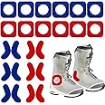 Vecacosic Self-Adhesive J-Bar Boot Fitting Pads & Ski Boot Fitting Foam Ankle Wrap Pads Ski Boot Inserts Protector for Relieve Ankle Pressure Heel Lift Blisters