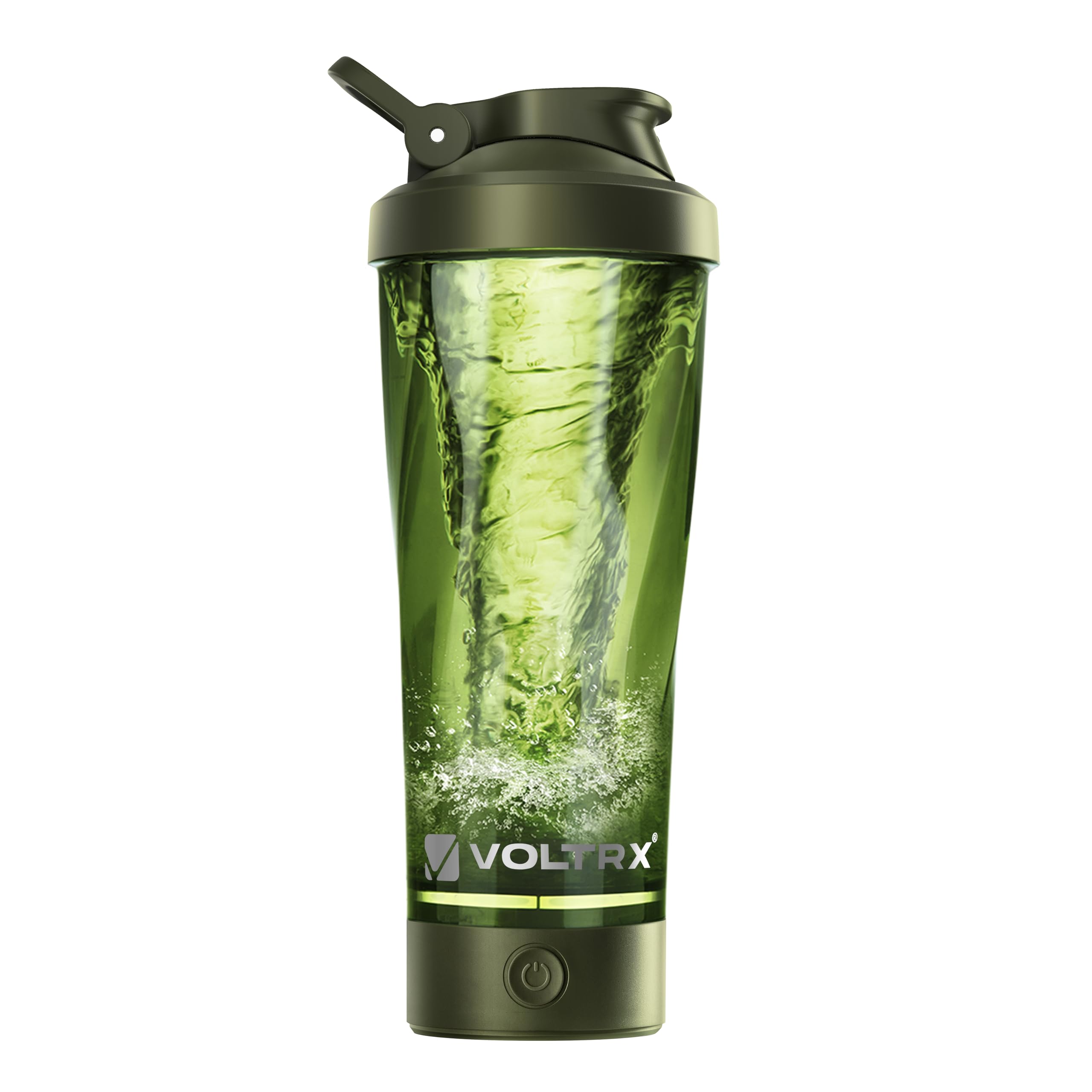 VOLTRX Premium Electric Protein Shaker Bottle, Made with Tritan - BPA Free - 24 oz Vortex Portable Mixer Cup/USB C Rechargeable Shaker for Protein Shakes (Green) โ image 1