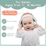 Boenfu Baby Ear Defender 2-in-1 Pink Adjustable Noise Reduction Earmuffs 25 dB view 3