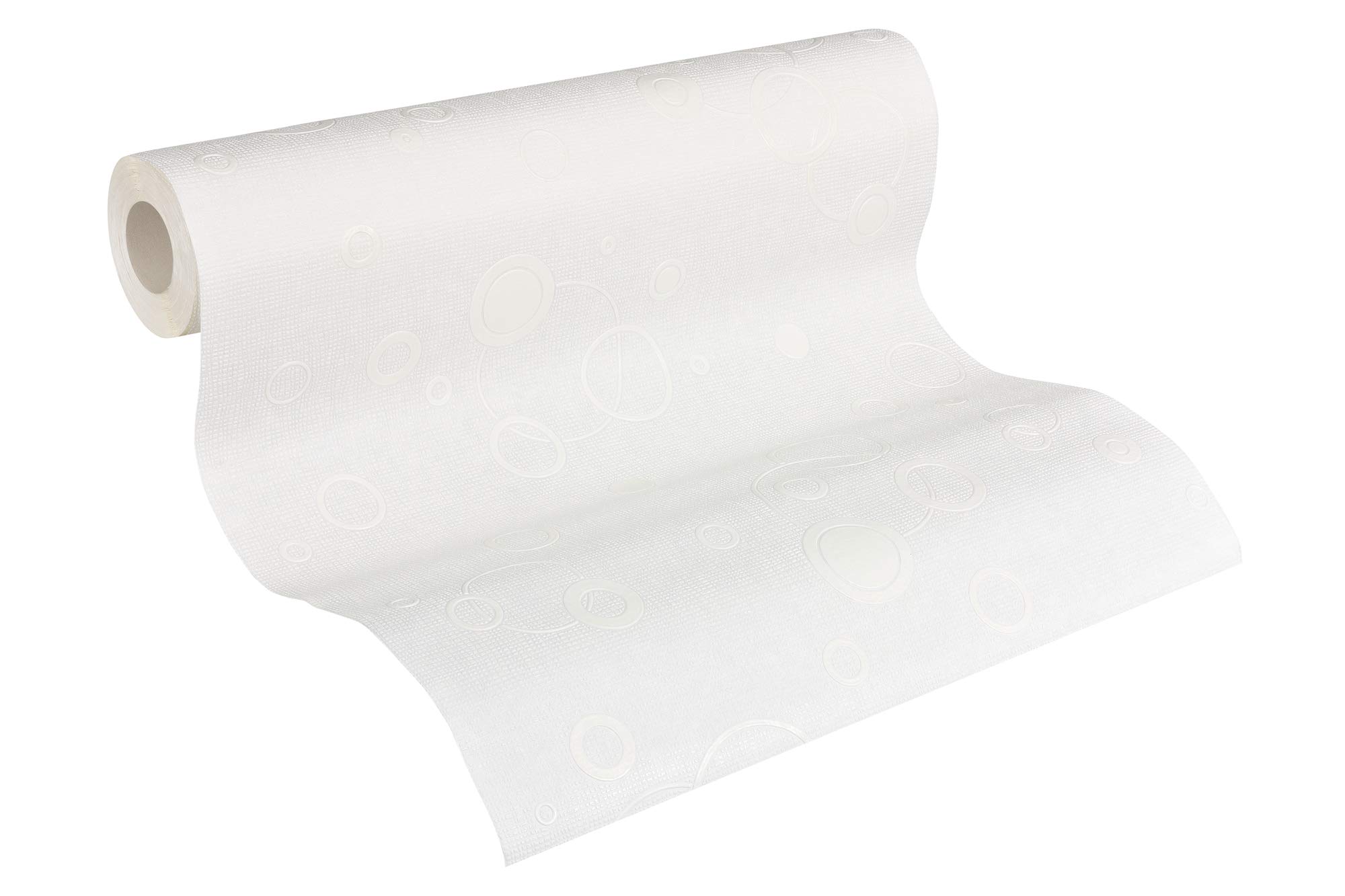 A.S. Création Paintable Non-Woven Wallpaper 10.05 m x 0.53 m White Made in Germany 960610 9606-10