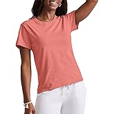 Hanes Women's Originals Tri-Blend T-Shirt, Curved-Hem Tee, Classic Crewneck T-Shirt for Women