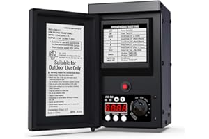 GOODSMANN Low Voltage Transformer 300 Watt with Timer, Photo Eye Sensor and Weather Shield for Outdoor Lighting Metal Transformer 120V AC to 12V AC 9920-0300-01