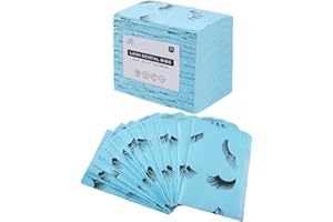 PRASNE Lashing Dental Bibs Disposable Pack of 125, Lash Pillow Cover of Lash Supplies, Blue 3-Ply Paper Poly Waterproof Towel