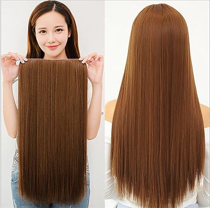 Bmdha Peluca Para Mujer Pelo Largo Color Marrón Negro