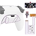eXtremeRate Back Paddles Programable RISE4 V3 Remap Kit for PS5 Controller BDM-030 040 050, Upgrade Board White Redesigned Bottom Shell 4 Back Buttons Set for PS5 Controller - NO Controller