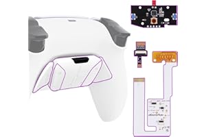 eXtremeRate Programable RISE4 V3 Remap Kit for PS5 Controller BDM-030 040 050, Upgrade Board White Redesigned Bottom Shell 4 