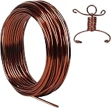 Tenn Well 9 Gauge 3mm Aluminum Wire Bronze 50 ft Bendable Craft Wire