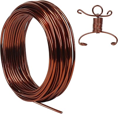 Tenn Well 9 Gauge 3mm Aluminum Wire Bronze 50 ft Bendable Craft Wire