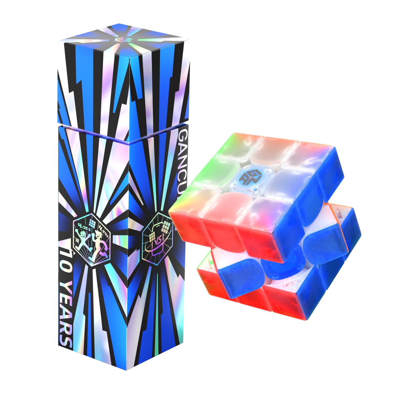 Photo 1 of GAN 12 ui Maglev, Smart Speed Cube 3x3 with GAN PowerPod, Intelligent Magnetic Speedcube via Bluetooth Connected for Online Games/AI Training Puzzle Toys for Kids and Adults, 10 Years Edition
