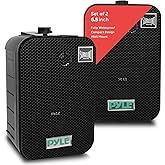 Pyle Outdoor Speaker System C 500W Waterproof Wall-Mounted Speakers with Powerful Bass & Long-Range Sound C Indoor/Outdoor Au