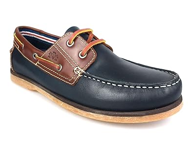 scarpe da barca uomo blu