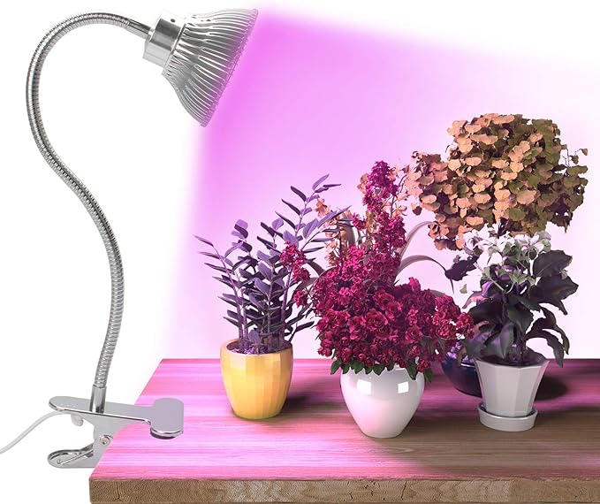 Exmate LED Plant Lights for Indoor Plants, Desk Grow Light 15W Plant UV Light Plant Growing