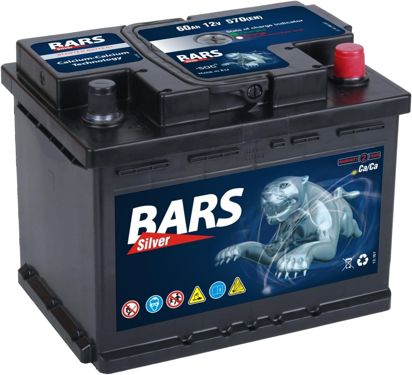 BlackMax+30 12 V / 60 Ah Polfett 570 A/EN Autobatterie KFZ PKW