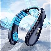 Neck Air Conditioner with Extra-large Cooling Plate, Portable Neck Fan 6000mAh Personal Cooling Travel Fan Innovative Back Ai