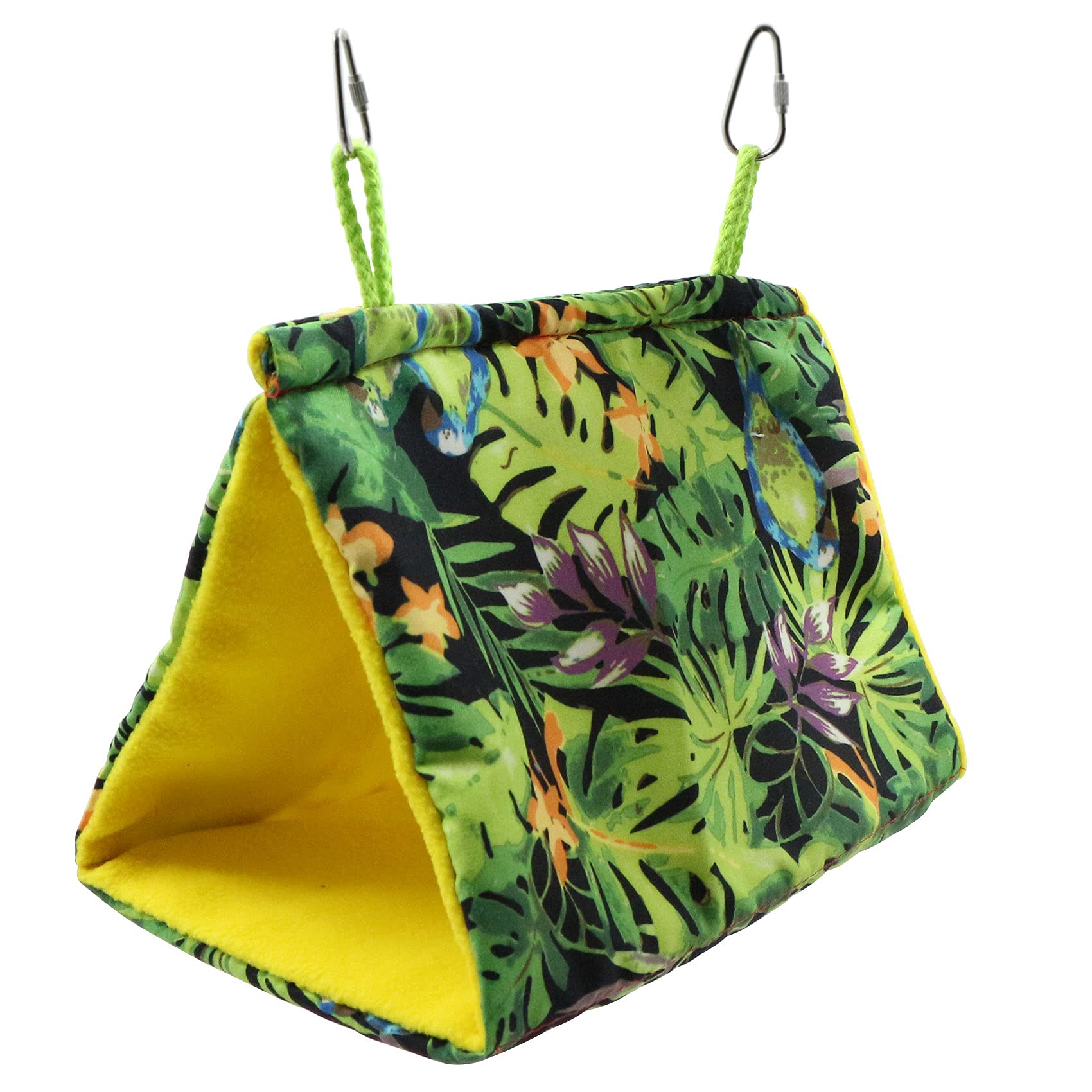 mimzemamz Bird Hammock Parrot Hanging Cave - Cage Hamster House Parrot Bed Bird Nest Hut Tent Bed Bird or Cage Hanging Cage for Macaw Budgies Cockatiels Cockatoo Canaries