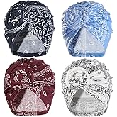 Artilady Stretch Turban Hats for Women - African Knot Headwraps Soft Pre Tied Bonnet Hair wrap Pretied for Black Women