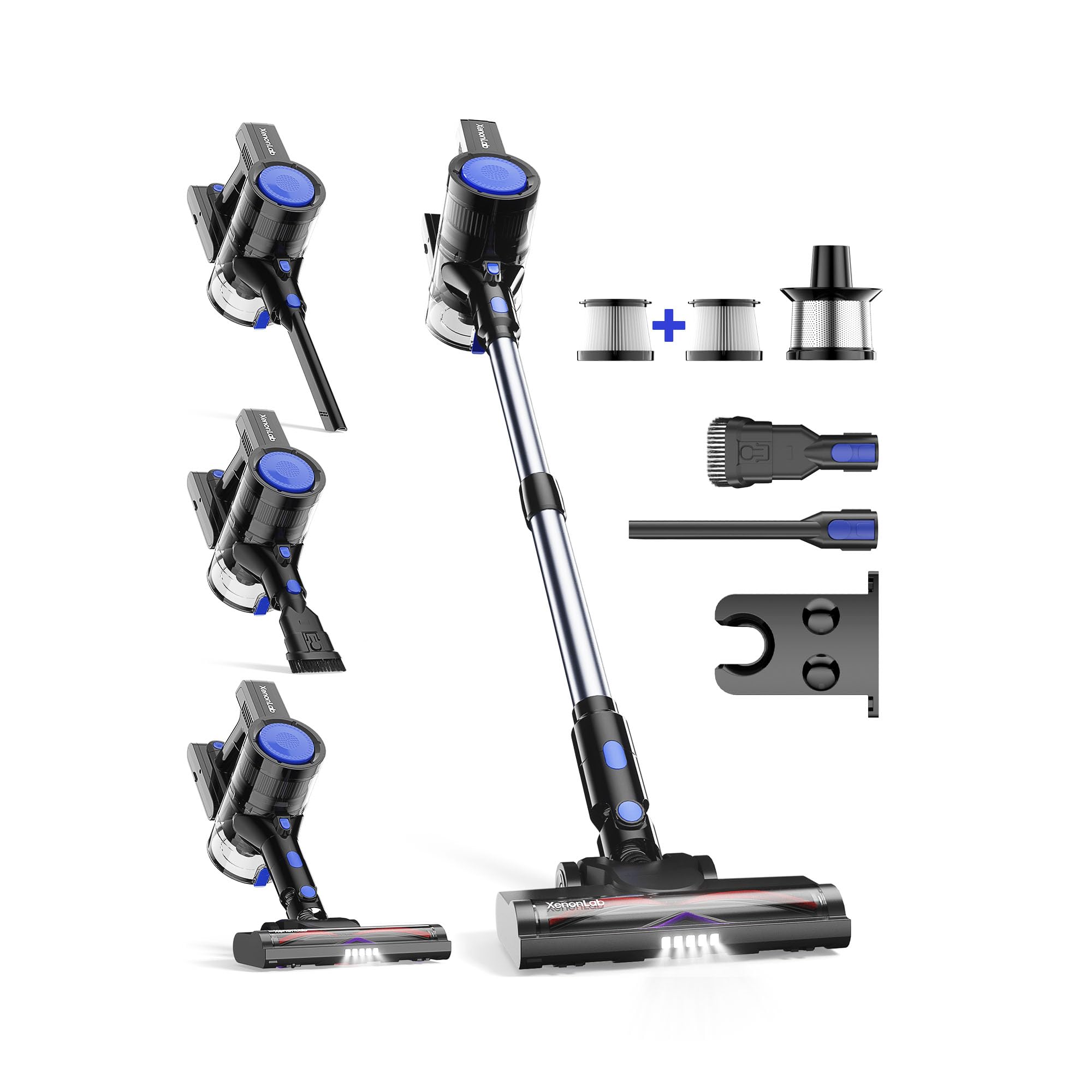 Photo 1 of XenonLab Cordless Vacuum Cleaner, 45KPA Stick Vacuum Cleaners for Home with Up to 45 Mins Runtime, 6-in-1 Rechargeable Lightweight Vacuum with Powerful Suction for Carpets, Pet Hair, Hardwood Floors