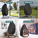 Emwel Hanging Chair Cover 190x115cm Zipper Waterproof Windproof view 5