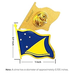 Tokelau Flag Lapel Pin - Enamel Metal National
