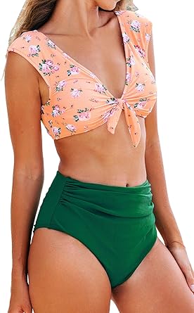 Pink and green bikini Clearance