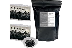 Open Eat Directly- Taiwan Instant Large Black Brown Sugar Tapioca Pearls Boba, Bubble Tea Tapioca Pearl Balls (10 Packets, Br