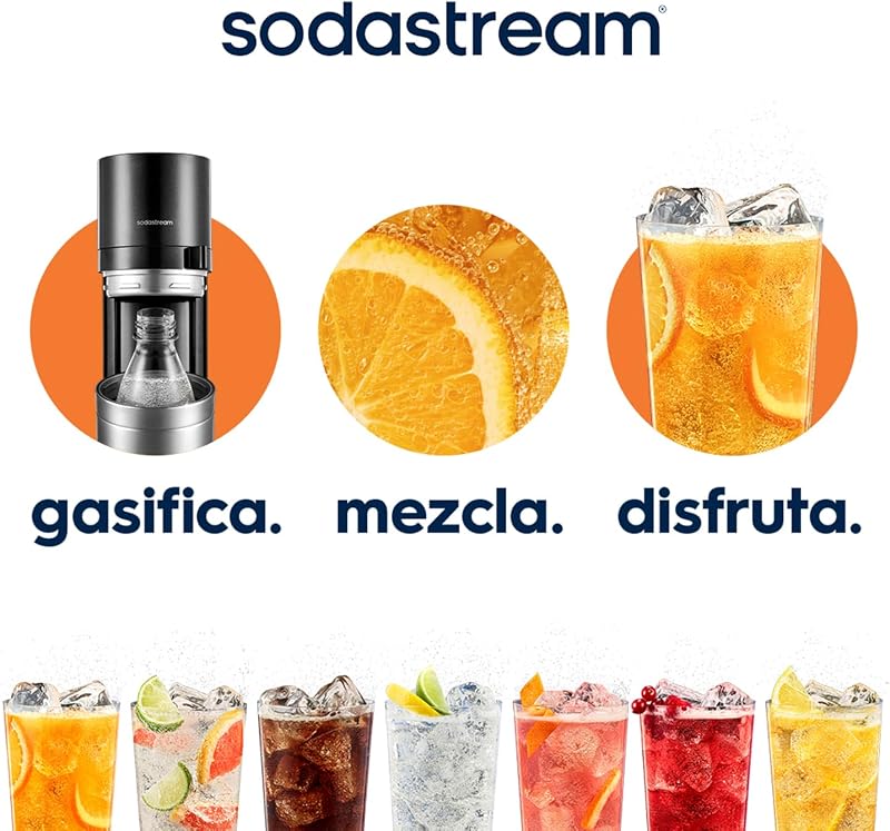 Duo – Máquina para hacer agua con gas, bebidas favoritas, blanco