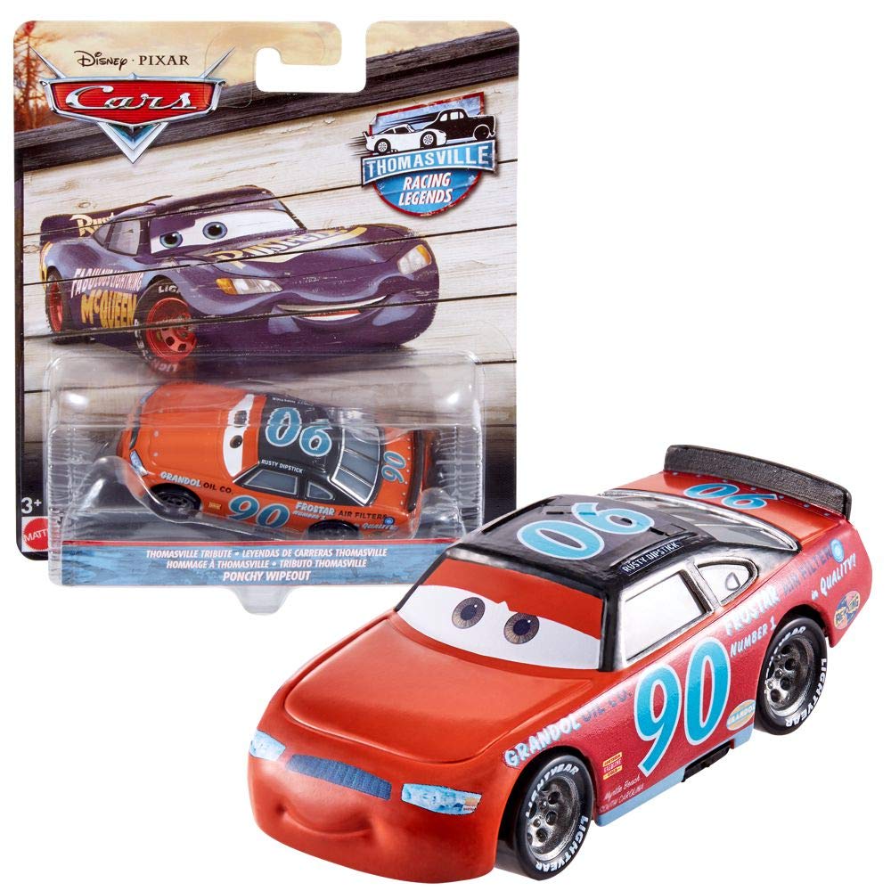 Mattel Disney Pixar Cars - Thomasville Racing Legends - Ponchy Wipeout