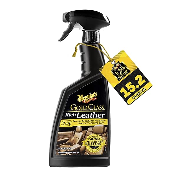 MEGUIAR’S GOLD CLASS RICH LEATHER CLEANER AND CONDITIONER...