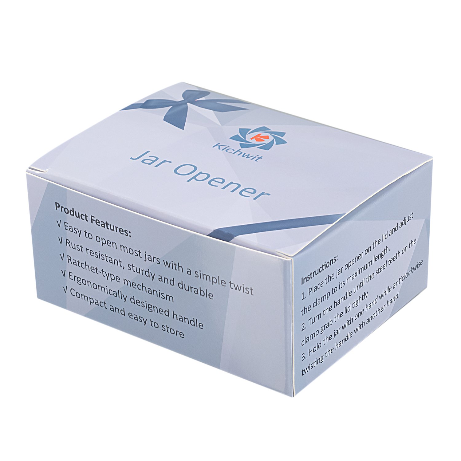 Kichwit Arthritis Jar Opener Stainless Steel Lids Off Jar Opener Free