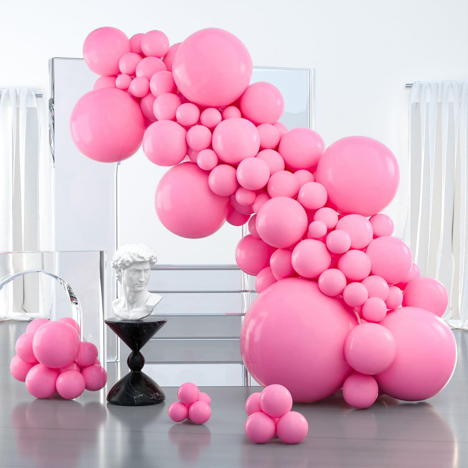 Photo 1 of ****Partial set***

PartyWoo Pink Balloons  pcs Different Sizes.