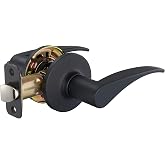 Amazon Basics Victory Door Lever, Passage, Matte Black