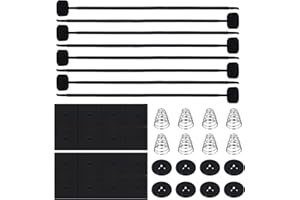 2 Sets 40pcs Car Fan Mounting Kit, Electric Radiator Fan Mounting Kit Transmission Cooler Mounting Kit Radiator Fan Zip Ties 