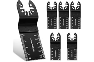 VICSAMER 6PCS Oscillating Tool Blades, Universal Wood Oscillating Multitool, Professional Oscillating Saw Blades, Quick Release Saw Blades for Dewalt, Milwaukee, Makita, Rockwell, Black&Decker, Craftsman