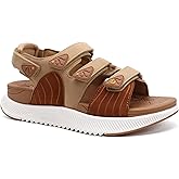 ONCAI Women's Walking Sandals with Arch Support Hiking Athletic Sandals Woman Outdoor Cushion Footbed Water Summer Thick Rubber Soles Sandalias Mujer Size 6-12