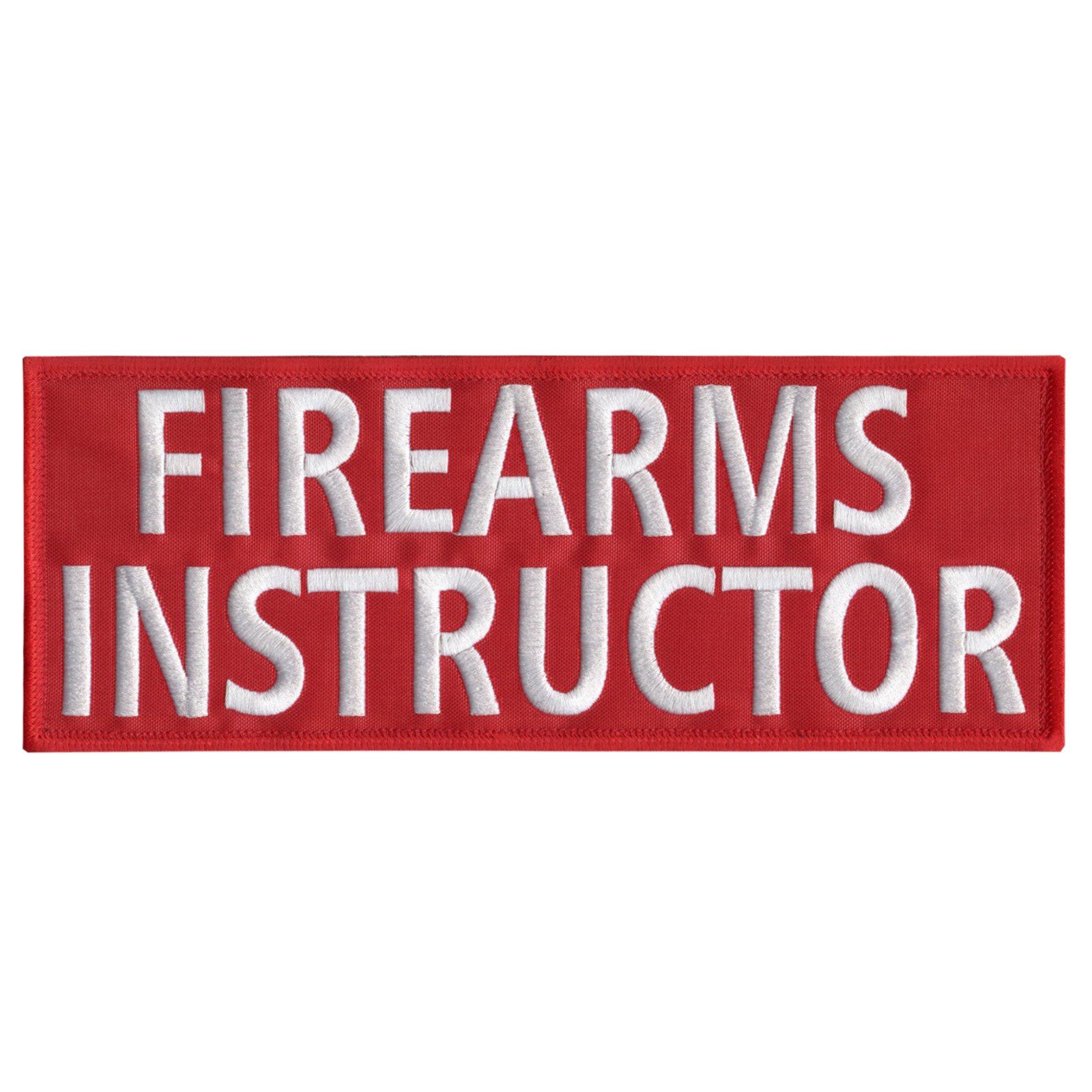 FIREARMS INSTRUCTOR Large XL 10"x4" Plate Carrier Body Armor Vest Tactical Fastener Patch