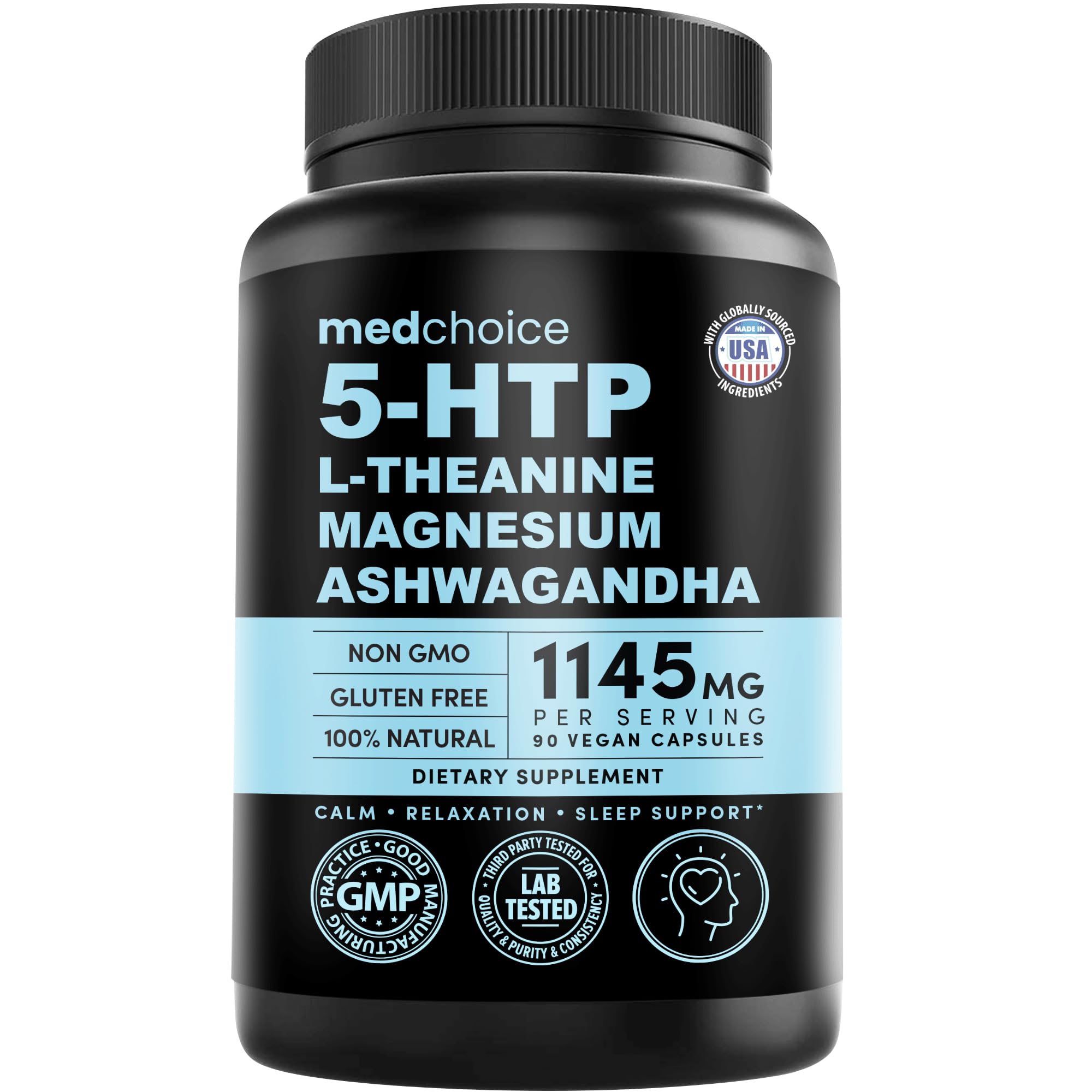5-HTP L-Theanine Magnesium Ashwagandha