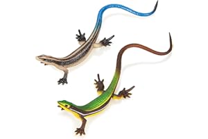 NAKIMO Plastic Lizard Toys Lizard Figurine Realistic Fake Lizards Artificial Model Reptile Toy for Cake Decoration Prank Props Educational Toys (Set - B)
