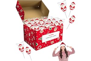 Fruidles Christmas Santa Lollipop, Santa Clause, Candy Canes Suckers, Mixed Fruit Flavor, Individually Wrapped Lollipops (12-Pac)