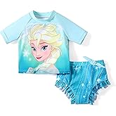 Disney Princess Frozen Marvel Elsa Minnie Toddler Girl Swimsuit Tankini Bathing Suit 2 Piece Swimwear UPF 50+ Rashguard