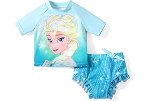Disney Princess Frozen Elsa Minnie Toddler Girl Swimsuit Summer Tankini Bathing Suit 2 Piece Swimwear Rashguard Swim Suit