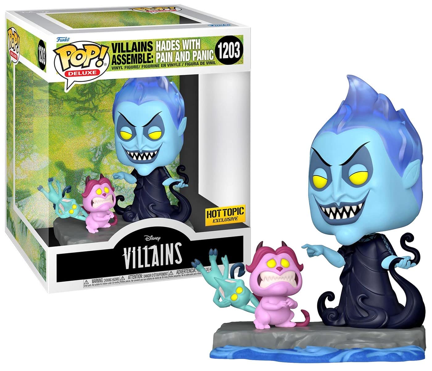 Funko Pop Deluxe Disney Villains Assemble: Hades with Pain and Panic 1203 Exclusive