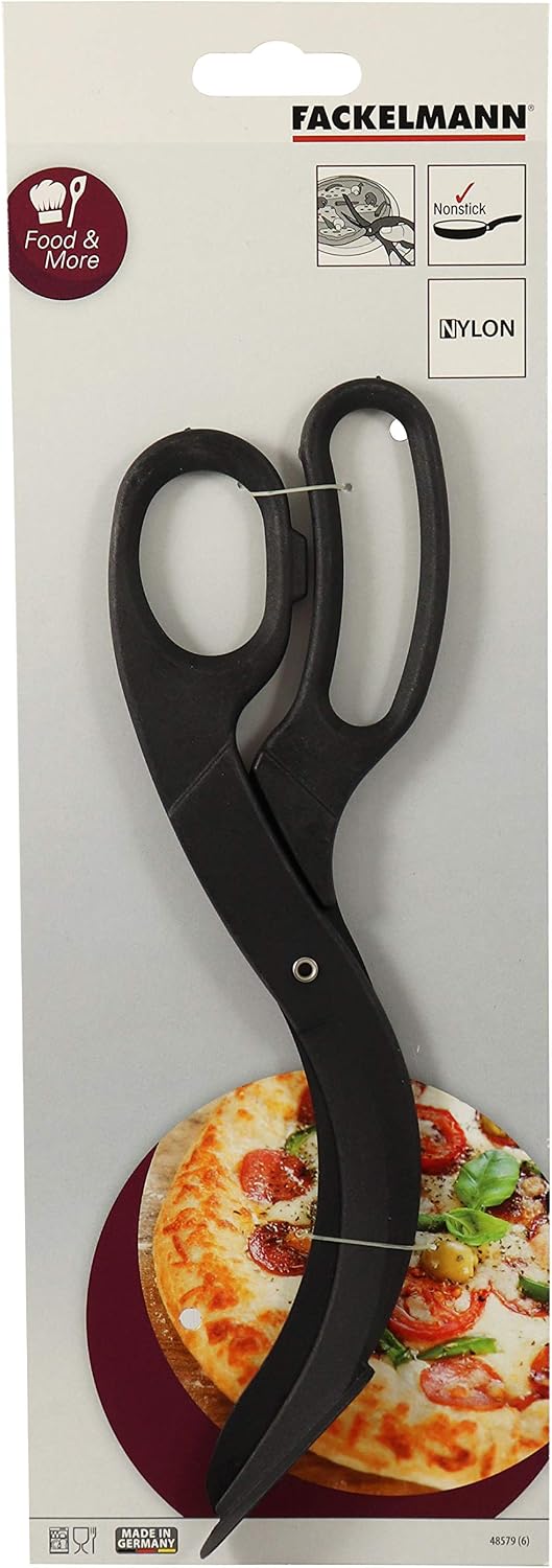 Fackelmann Nylon Pizza Cutter 25 cm, Black, 25 x 11.7 x 1 cm - Image 5